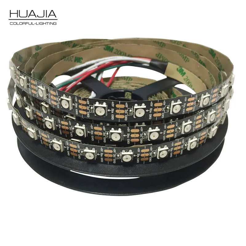 

Wholesale 1M 60 Leds/Pixels/m WS2812B Non-Waterproof Individually Addressable Led Pixel Strip DC5V WS 2812 RGB Strip