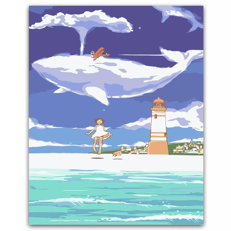 

DONGMEI OILPAINTING DIY oil painting By Numbers cartoon art painting Home Decor painting pictures DM1712511