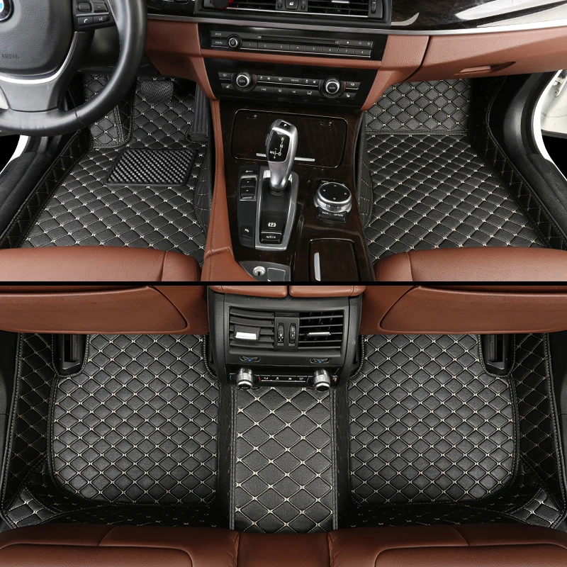 

leather car floor mats for Suzuki Jimny Swift SX4 S-cross leather all weather heavy duty Anti-slip car styling carpet liners