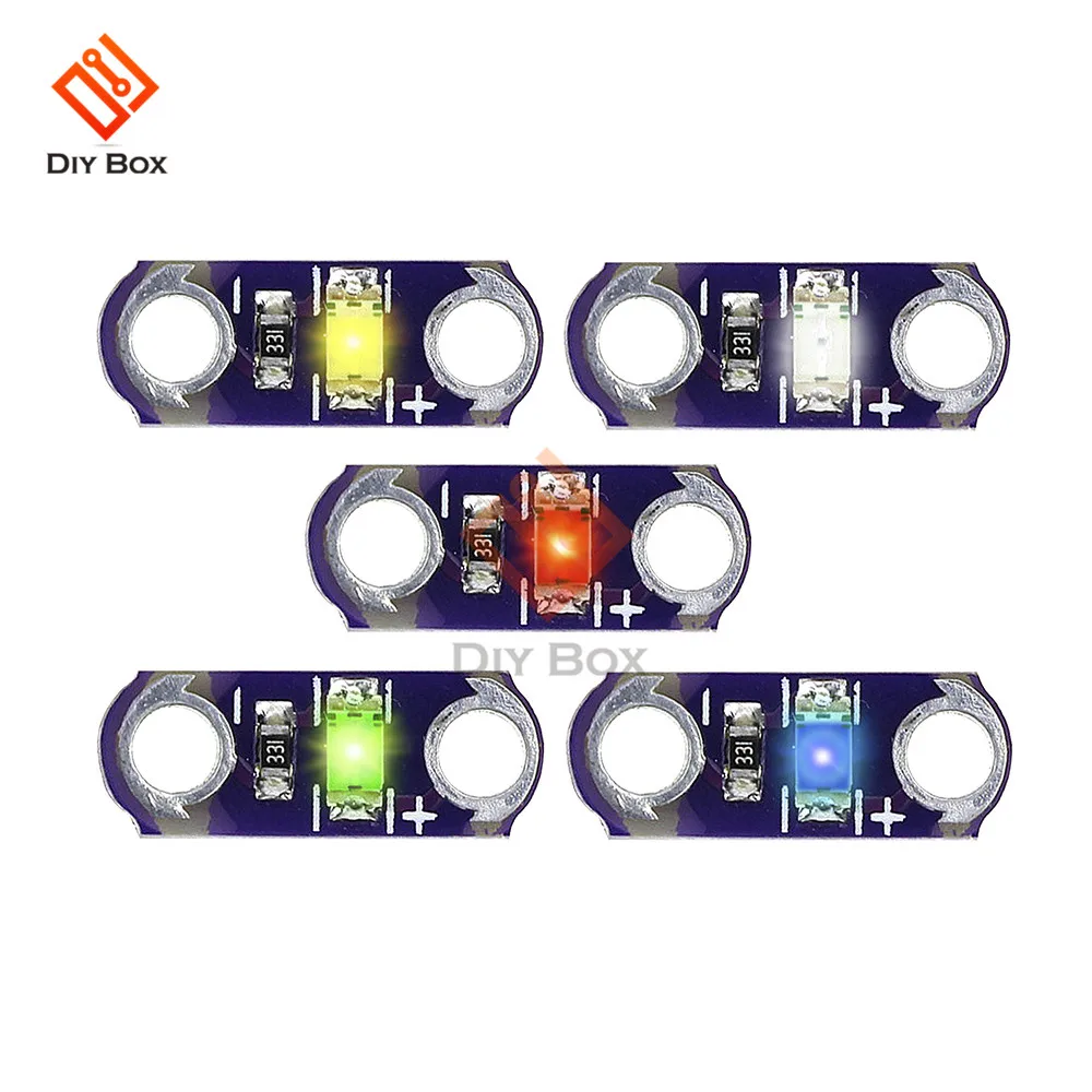Комплект светодиодов LilyPad DIY 5 шт./лот 3 в 40 мА SMD светодиодное оборудование светло