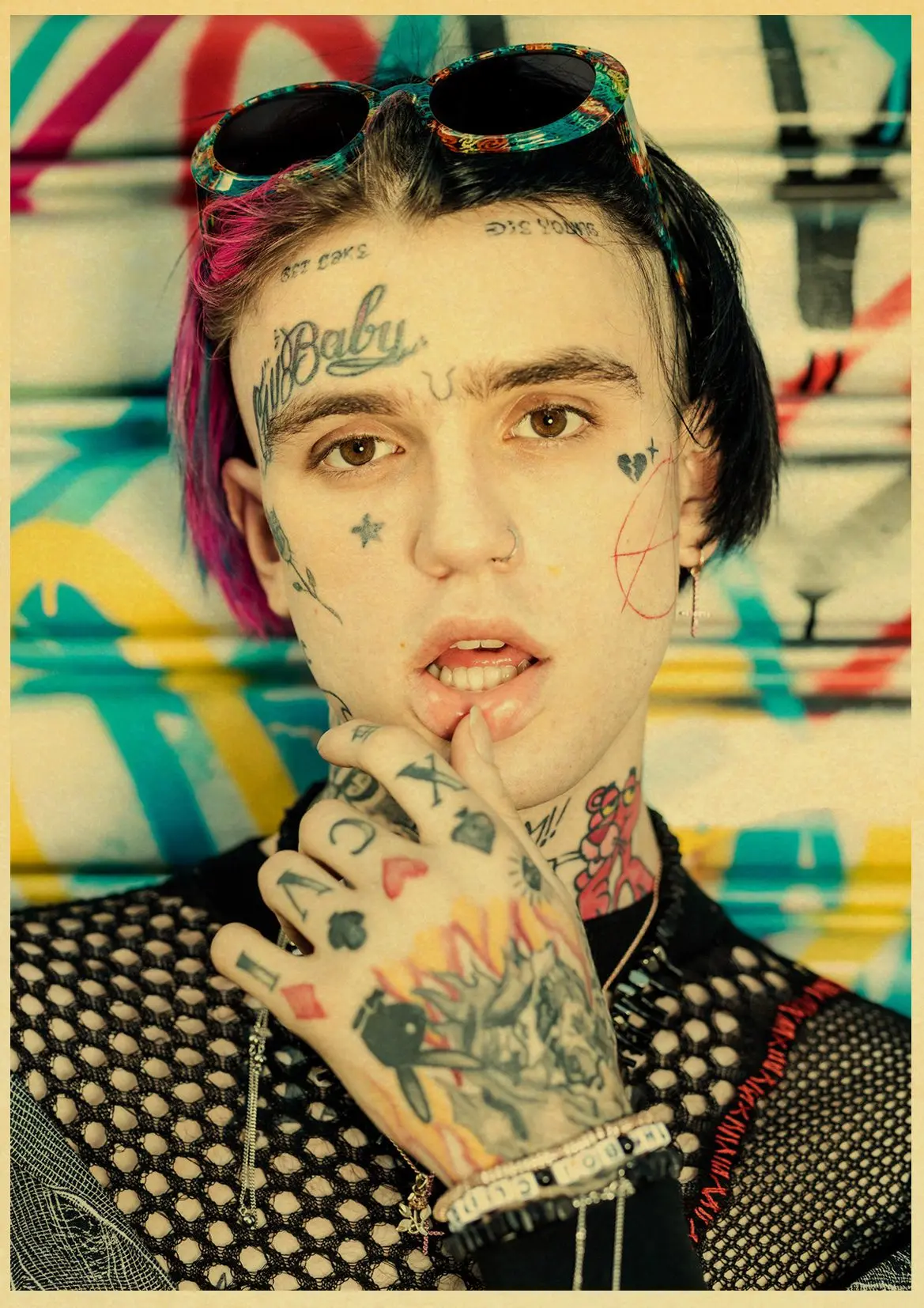 Постер в стиле хип хоп рэпер Lil Peep настенные наклейки винтажные постеры принты