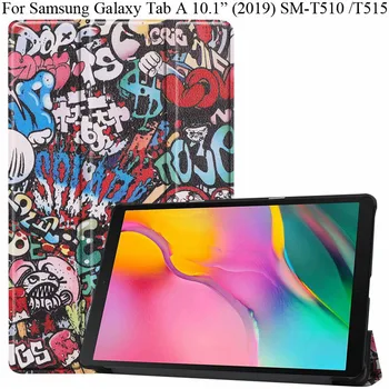 

Fashion Cute Printing Cover For Samsung Galaxy Tab A 10.1 2019 Case Capa TabA 10.1" SM-T510N T515 Protection Slim Shell Fundas