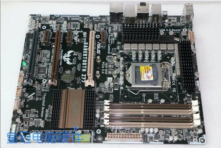 Оригинальная материнская плата ASUS SABERTOOTH Z77 DDR3 LGA 1155 для 3 22 нм ЦП USB3.0 HDMI 32 Гб