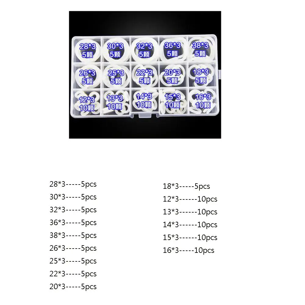 260 шт./компл. 2 мм провода Диаметр-хомут с круглым воротником для мальчиков и девочек комплект уплотнений, 100 шт./компл. 3 мм провода Диаметр белые силиконовые уплотнительное кольцо O-образных уплотнительных кольца комплект - Цвет: 3mm wire diameter