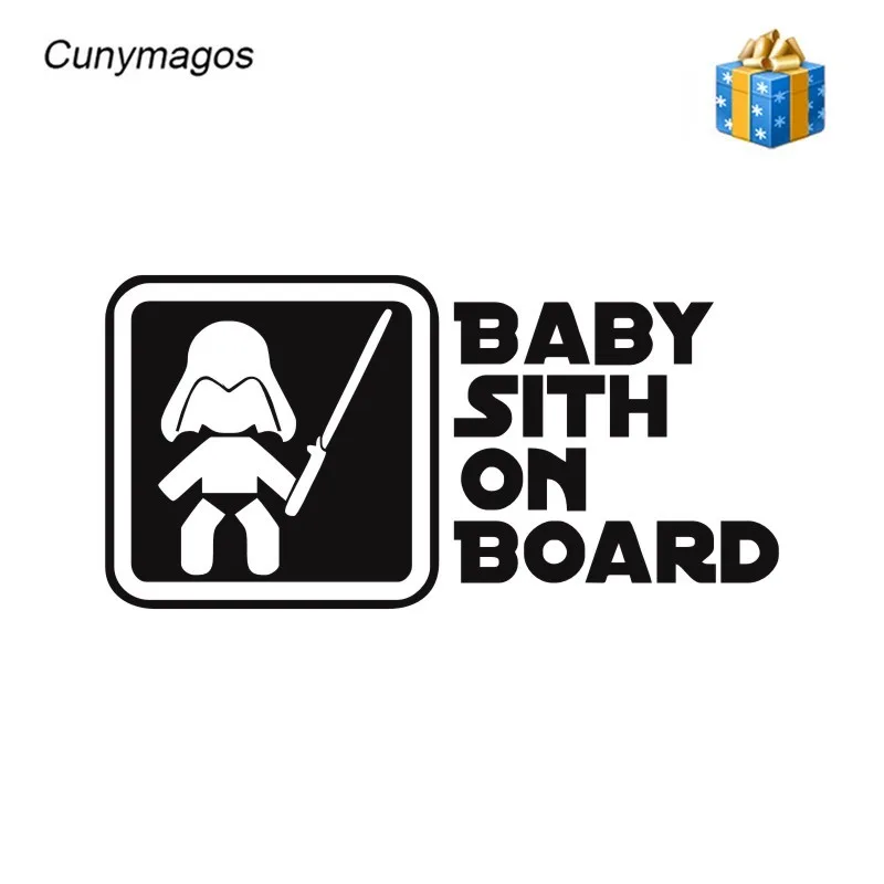 Cunymagos BABY SITH ON BOARD Star War автомобильный Стайлинг переводная виниловая машина