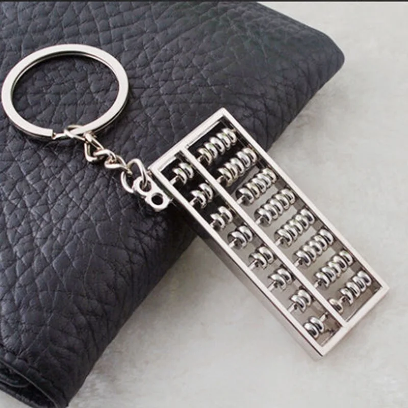 1 шт. креативный брелок для ключей из нержавеющей стали|keyring keychain|keychain keyringabacus keychain