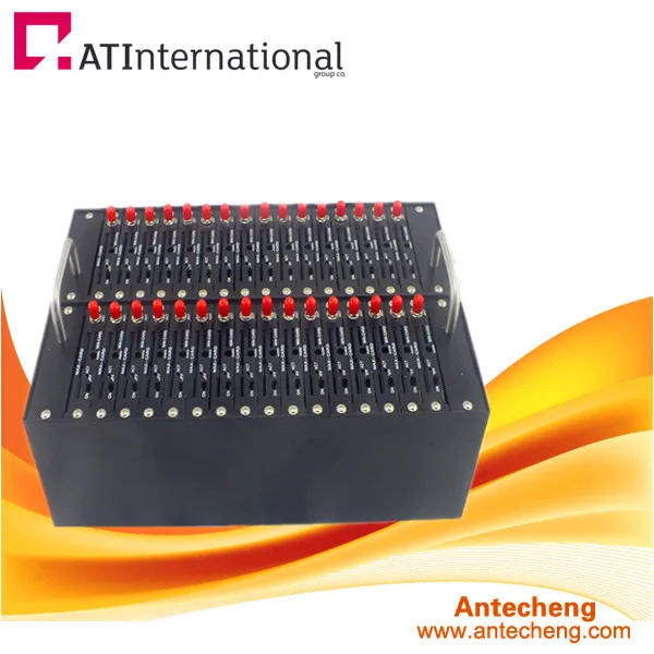 

3g multi sim card gsm sms sending device support imei change at command 32 port modem pool sim5360