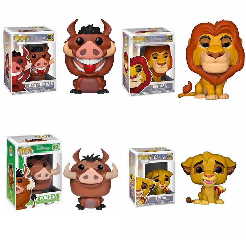 

The Lion King Character Action Toy Figure SIMBA Luau Pombaa Mufasa PVC Model Toys Collectible Doll for Children Christmas Gifts