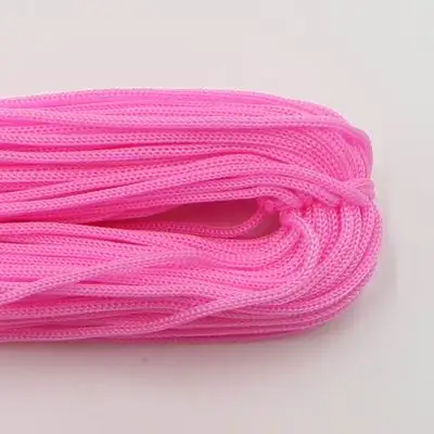 QJH ручная пряжа для вязания крючком, плетеная нейлоновая пряжа для китайских тапочек с застежками-узелками, сумки, кукольная линия, Шелковый светильник, плетеная нить - Цвет: 5