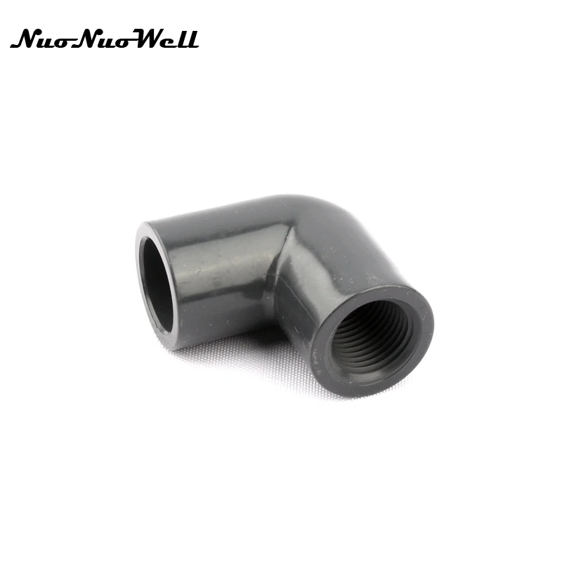

1pcs NuoNuoWell PVC ANSI 1/2" Thread 90 Degree Elbow Pipe Connector Hose Adapter Garden Irrigation Watering Fish Tank Fittings