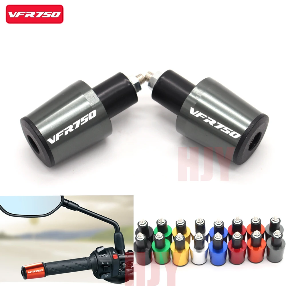 

Motorcycle Accessories 7/8'' 22MM Handlebar Grips Handle Bar Cap End Plugs For Honda VFR750 VFR 750 1991-1997