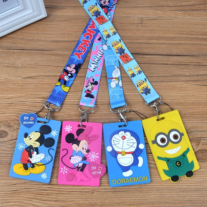 

2Pcs/Lot High Quality Silica Gel Material Badge Holder ID Card Holder Bus Cards Badge Holder Accessories For School Office