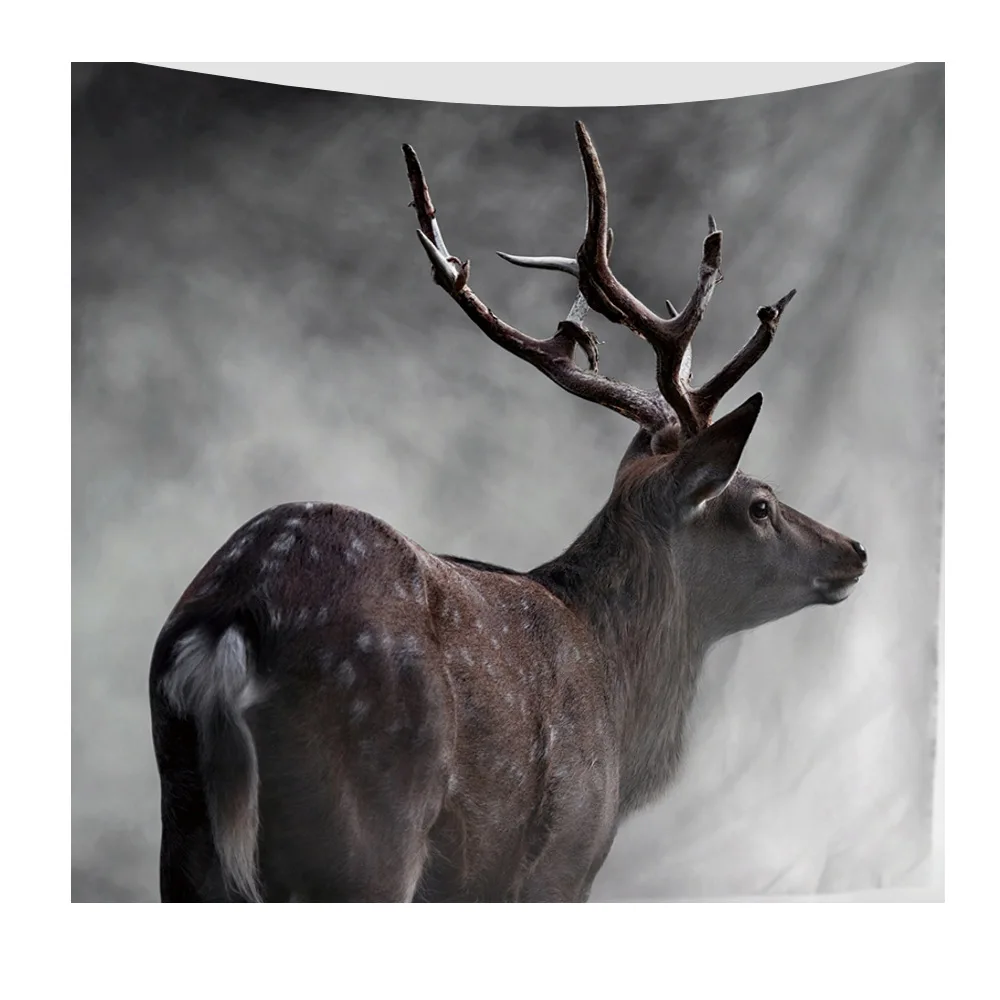 

Forest Psychedelic Deer Wall Hanging Decorative Tapestry Multi-functional Tapestry Wall Beach Towel Polyester Fabric Decorations