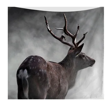 

Forest Psychedelic Deer Wall Hanging Decorative Tapestry Multi-functional Tapestry Wall Beach Towel Polyester Fabric Decorations