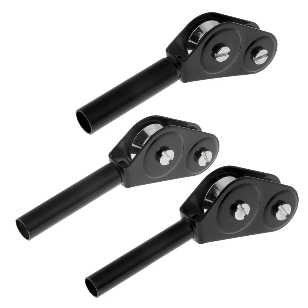 3pcs Heavy Duty Roller Fishing Rod Guides Set , Rod Building or Repair, 5mm 6mm 7mm