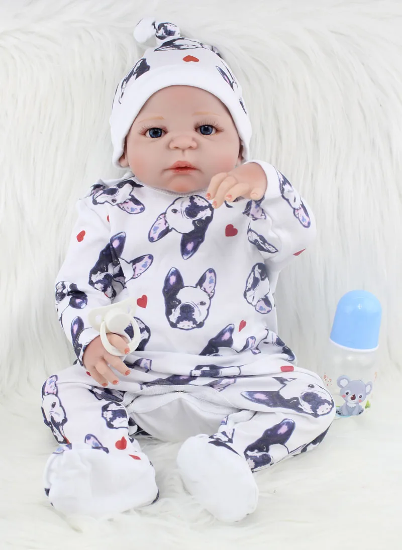 55 см Силиконовая Кукла Reborn Babies Toy Like Real Baby новорожденный мальчик детские куклы на