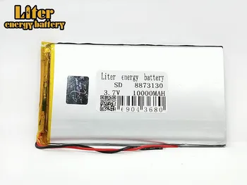 

1/2/4Pcs rechargeable lipo battery cell 3.7 V 8873130 10000 mah tablet lithium polymer battery For Tablet DVD GPS Electric Toys