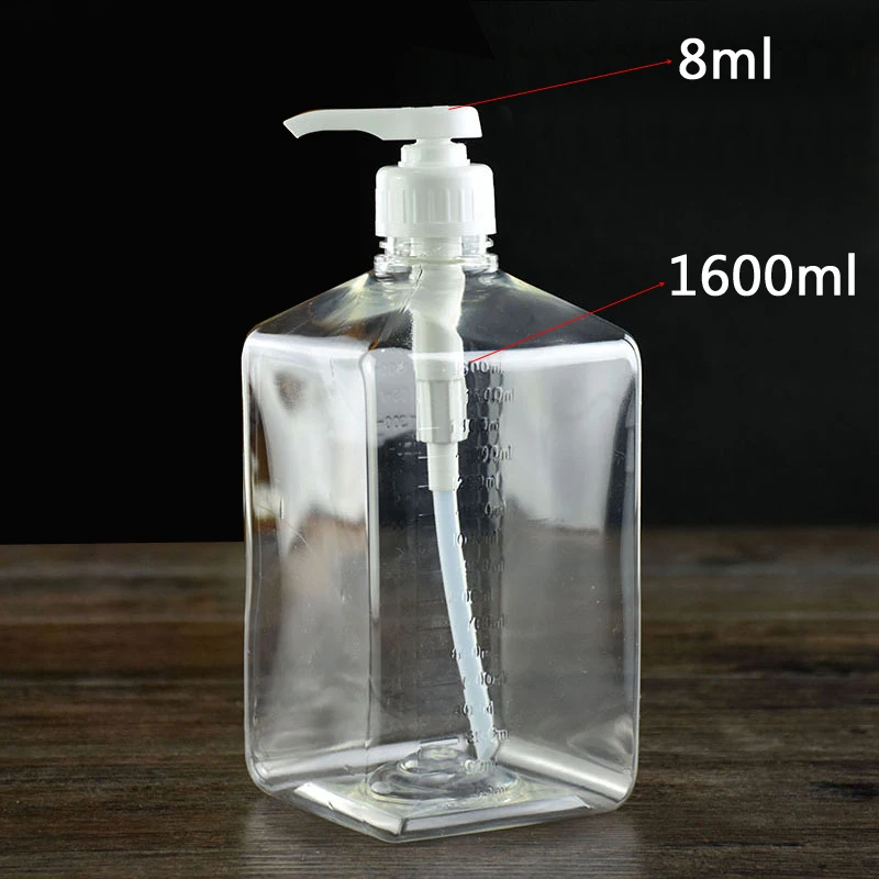 

Plastic Manually Hydraulic Pump Liquids High-Pressure Nozzle Head Syrup Dedicated Pump 8ml Plastic Pressure Nozzle Bottle 1600ml