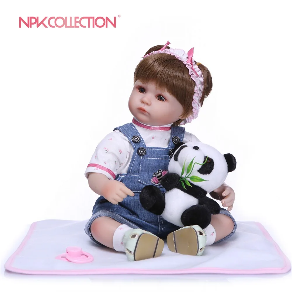 

NPKCOLLECTION 40CM Silicone Reborn Baby Doll Bonecas Baby Reborn Realistic Dolls Handmade Princess Girl Doll Kids Gift Toys