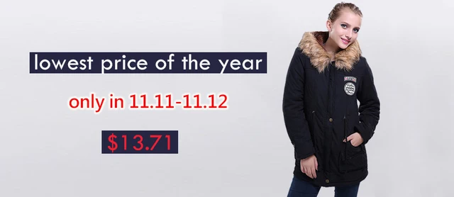 Parka Women Winter Coats Long Cotton Casual Fur Hooded Jackets Ladies Warm Winter Parkas Female Overcoat Women Coat MLD1268 -