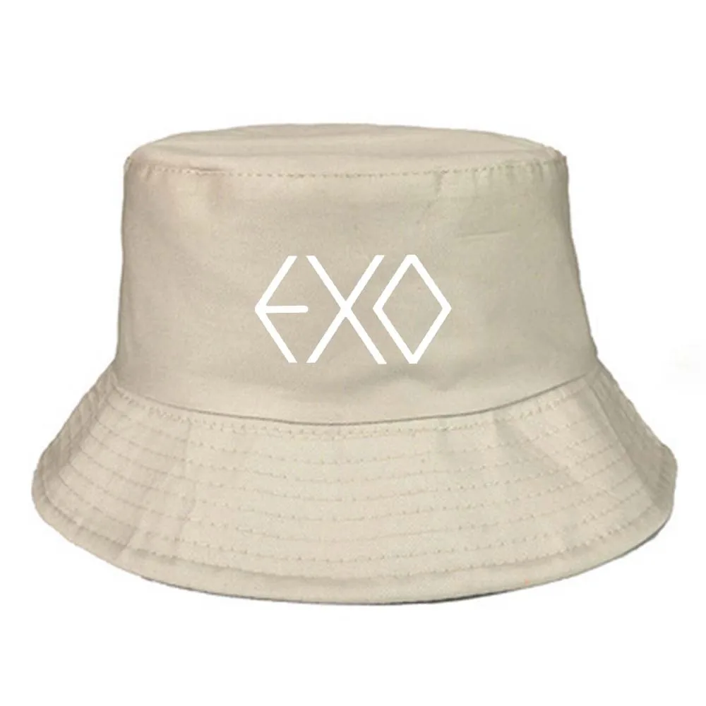 New Kpop EXO bucket hats Summer outdoor 