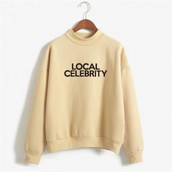 

LOCAL CELEBRITY Sweatshirt Women 2018 Casual Chic High Street Hoodies Plus Size Printed Pullover Woman's Fleece Jumper NSW-10596