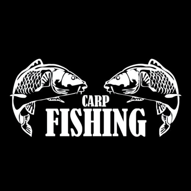 17.9cm*8.1cm Carp Fishing Animal Vinyl Car Styling Stickers Decals Decor  S4-0031