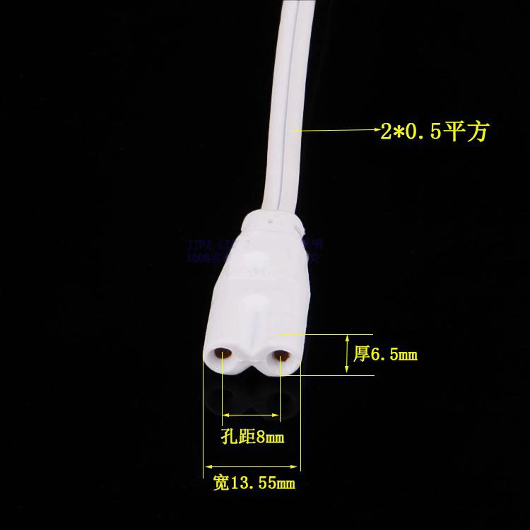 T4 T5 T8 Двойная заглушка-держатель Соединительный шнур 50 см кабель для светодиодной трубки разъем провода