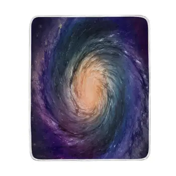 

Spiral Galaxy Universe Colorful Blanket Soft Warm Cozy Bed Couch Lightweight Polyester Microfiber Blanket Throw Size