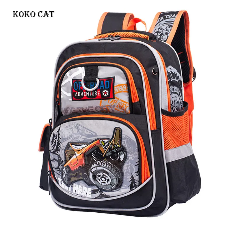 

Children School Bags Boy Car Printed School Backpack Kids Satchel Multi-compartment Girls Knapsack Space Bag Mochila Infantil