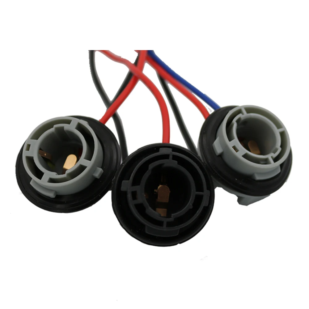 YSY 10 шт. 1156 BA15S BAU15S 1157 BAY15D розетка для автомобильной лампы адаптер соединитель жгут