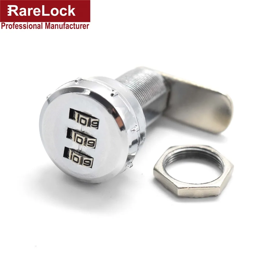 Rarelock Combination Cam Lock 3 Digit 30mm Length Security Lock for