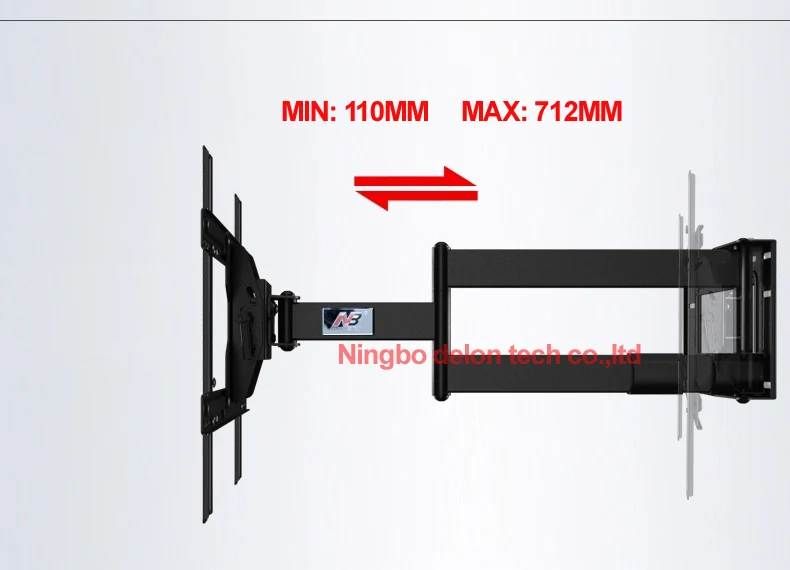 NB SP2 4"-70" 6" 65" 68,2 кг сверхмощный сильный выдвижной длинный 3 руки полный движения ЖК-Телевизор настенный кронштейн 110-712 мм