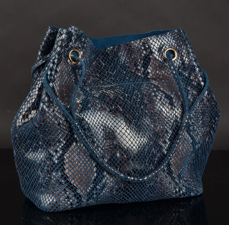 Брендовая женская сумка-тоут из натуральной кожи, женская модная сумка со змеиным узором, дизайнерская большая сумка на плечо