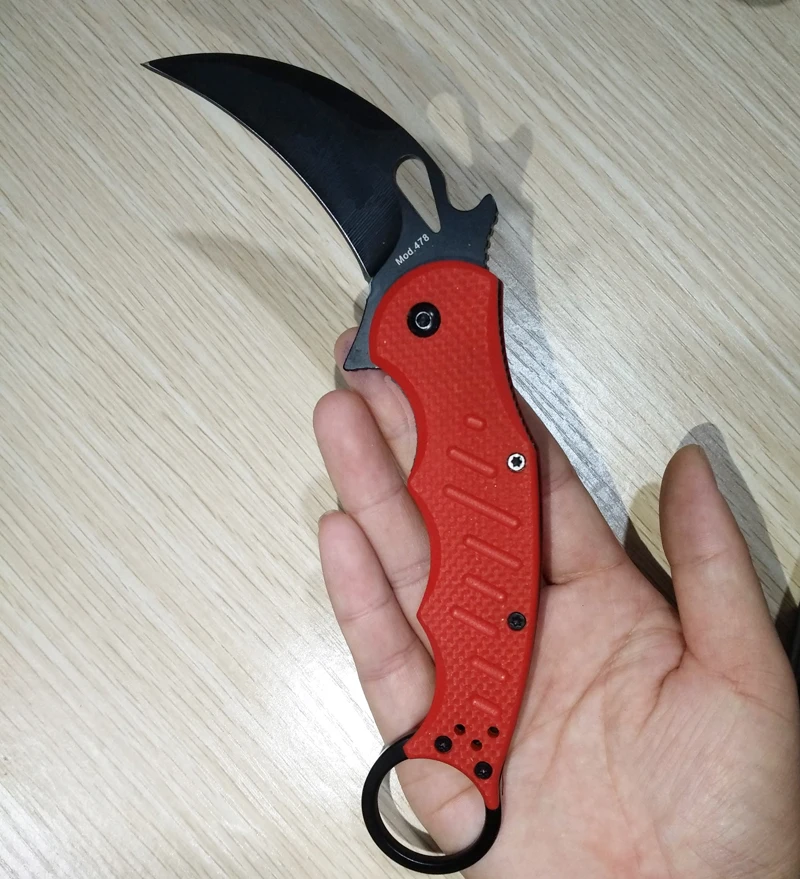 Складной нож 440Cblade G10 Ручка для улицы тренировочный керамбит с когтями походные