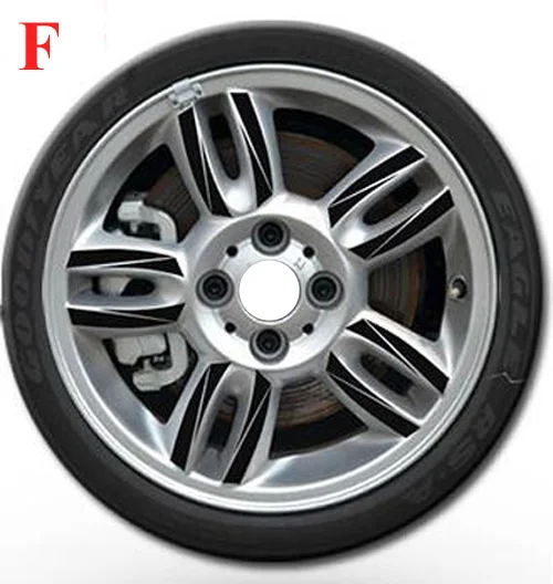 SUNFADA углеродное волокно колеса наклейки втулки украшения для MINI COOPER Countryman R55 R56 R57