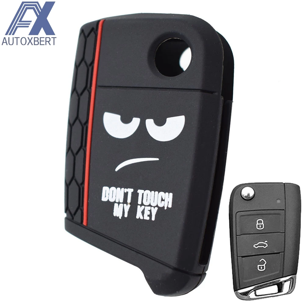 Силиконовый чехол с дистанционным управлением для Skoda Fabia Octavia Kodiaq Karoq VW Polo Golf Tiguan