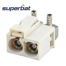 Superbat Fakra Doppel Code B Jack Rechten Winkel RF Koaxial Stecker Crimp Kabel RG316 RG174 LMR100 für Radio Mit Phantom