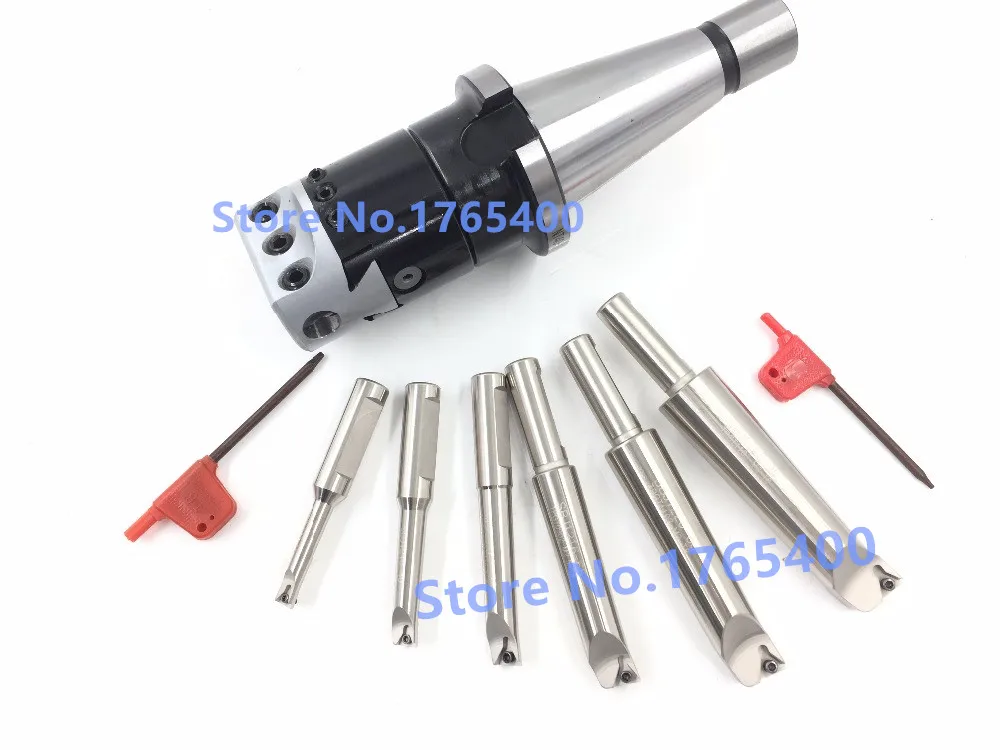 Новая буровая головка NT40 Arbor & F1 12 50 мм и хвостовик 6 шт. буровых стержней 10