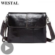 Westal портативный планшет деловая сумка через плечо женская мужская сумка из натуральной кожи портфель для мужчин t рабочая сумка мужская женская