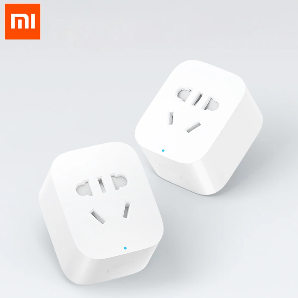 Original Xiaomi Smart Socket Plug Basic Version WiFi Wireless Remote Control Socket Adaptor Power on and