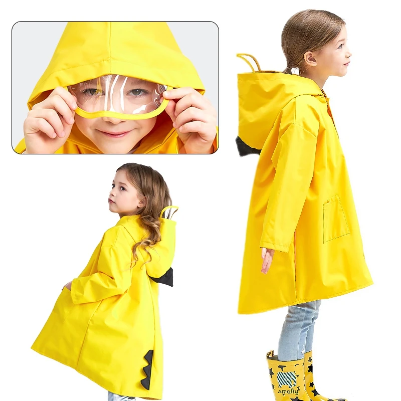 yellow rain jacket baby