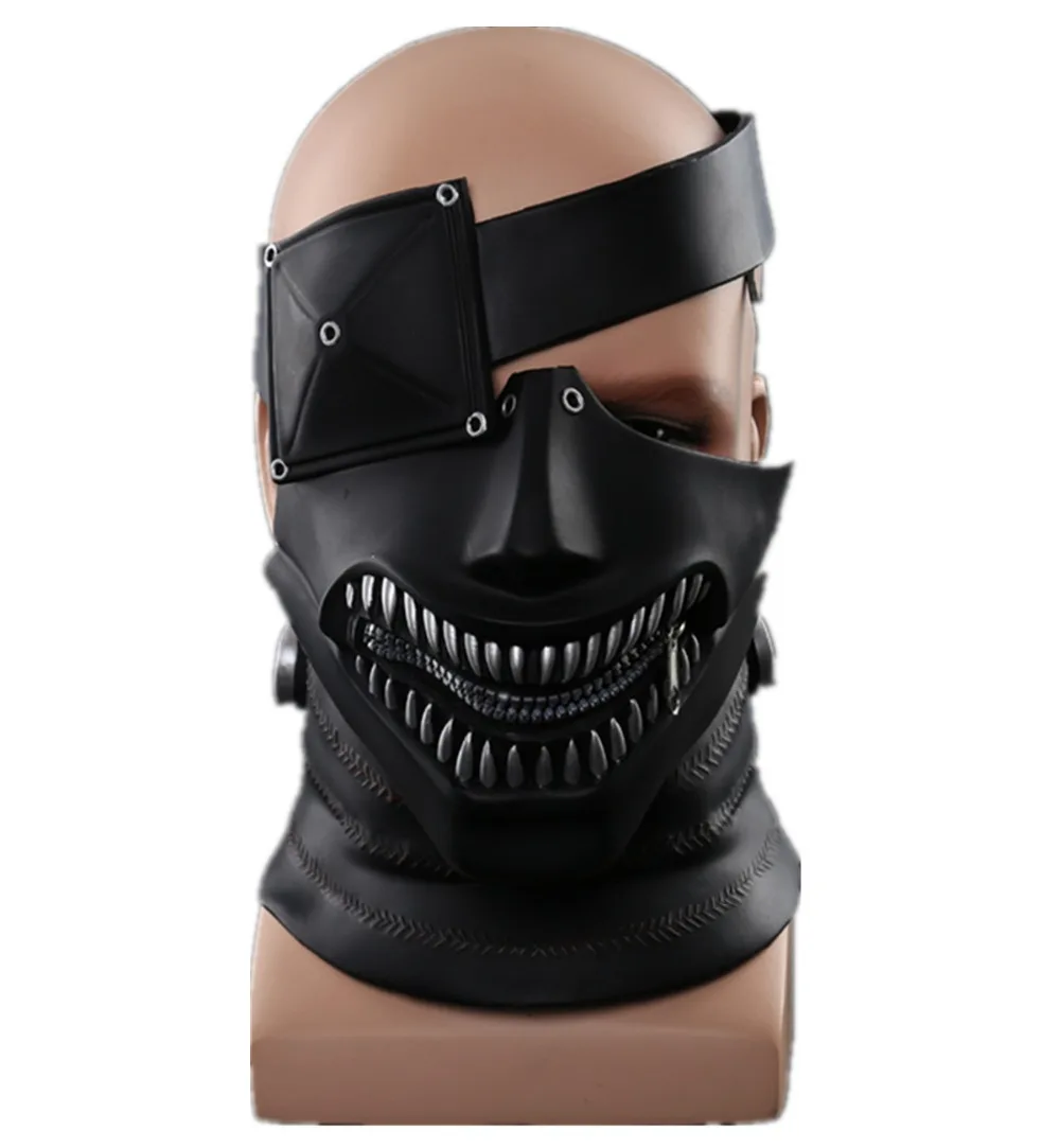 Tokyo Ghoul Movie Kaneki Ken Mask: Adjustable Zipper, 3D Helmet Japan Anime Cosplay Mask image 6