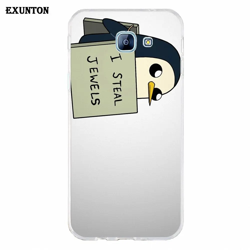 Adventure Time Gunter TPU популярный хит для Galaxy A3 A5 A7 A8 A9 A9S On5 On7 Plus Pro Star 2015 2016 2017