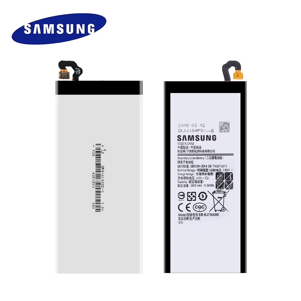 Сменный аккумулятор для Samsung Galaxy J7 Pro 2017 100% оригинальный телефонов J730 J730FM 3600 мАч +