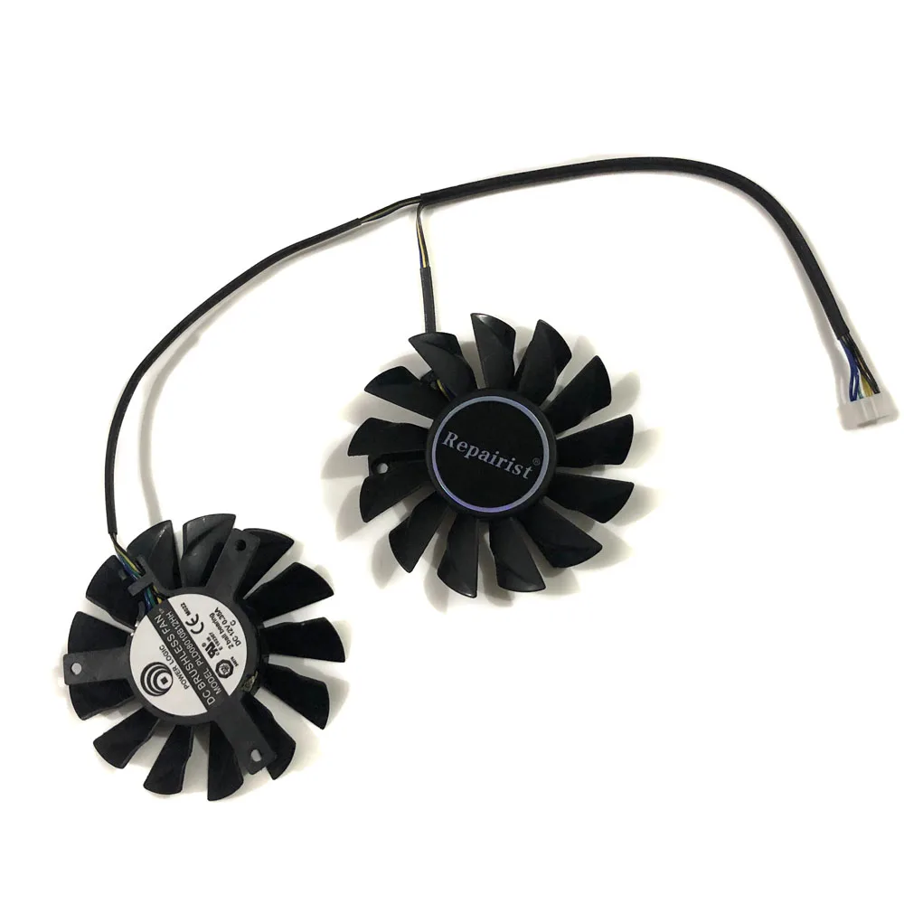 2 шт./компл. PLD08010B12HH охлаждающий вентилятор GPU для MSI N650Ti N560GTXTi N660 N570GTX N680GTX R6950 R7950 twin