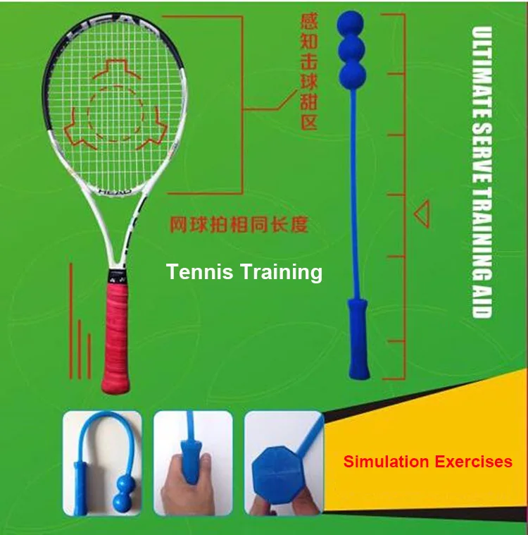 Tennis Serve Training Tools Whip Practice Trainer Padel Racket SERVEMASTER Aids 