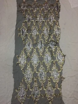 

fashion DiuDiu-43011 mesh tulle hand print glued glitter lace fabric for wedding/evening dress/party