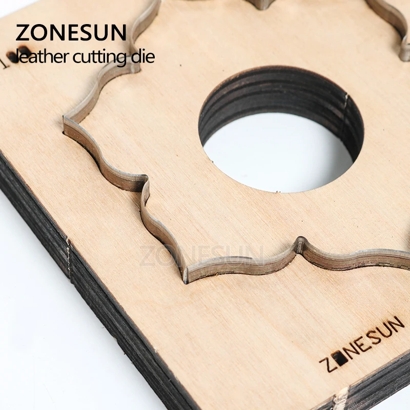 ZONESUN кожаный Подгонянный цветочный Режущий инструмент для рукоделия перфоратор