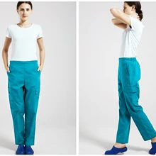 Новое поступление! мульти карман Мужчины Женщины медицинские штаны стирка одежда брюки общие медсестры брюки, лабораторная Униформа медицинские штаны, J97